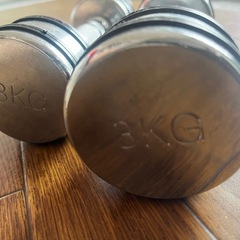 ダンベル　3キロ×2の画像