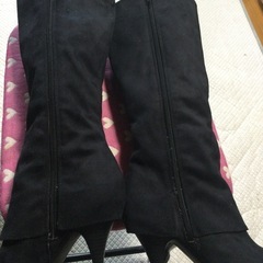 ◆ロングブーツ◆黒　代理出品の画像