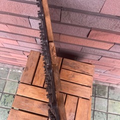 天然アカシア木製ジョイントウッドデッキの画像