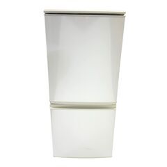 25C533_ジC SHARP シャープ ノンフロン冷凍冷蔵庫 SJ-D14B-W 2016年製 キッチン家電 単身 一人暮らし 現状品 中古の画像