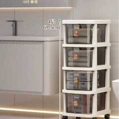 レターケース 引き出し キッチン用また文具入れ　キャスター付きの画像