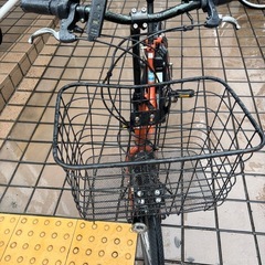 ブリヂストン　電動アシスト自転車　オレンジの画像