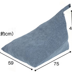 gymterior ジムテリア Swing Tetra スウィングテトラ スカイブルー ソファクッションの画像