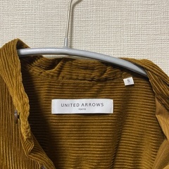 UNITED ARROWS コーデュロイシャツ Sサイズ（キャメルブラウン）1000円の画像