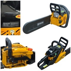 ◯動作品 京セラ エンジンチェンソー チェーンソー 350mm KYOCERA ESK-3435 Kスタート 混合ガソリン 中古品 ジモティ姫路の画像