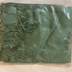 中東のお土産 カシミヤ ストール グリーンの画像