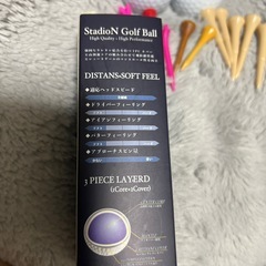 中古ゴルフボールと新品ボールおまけにティの画像