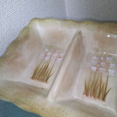 未使用２２２フィフス　ナルシスレリッシュ４パーツセクションディシュトレイ陶器製の画像