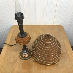 ☆エスニック調 ビーズ装飾 テーブルランプの画像