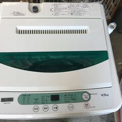 ヤマダ 全自動電気洗濯機 洗濯機 4.5㎏ YWM-T45G1 2020年製の画像