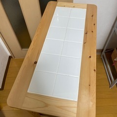 木製キッチンワゴン キャスター付きの画像