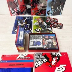 【中古品】PS4 ソフト ペルソナ5 20th アニバーサリーエディション SEGAラッキーくじ オールスタートリプルパック グッズ まとめ キャラクターグッズ ゲーム機 ゲームソフト 推し活 の画像
