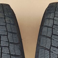 🔴山口市、155/65R14軽四アルミ冬2021年4本¥25000🔴バリ山・美品❗🔴100mm・4穴・イン45・ダンロップの画像