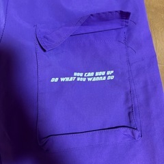 紫 カーゴパンツ　Sの画像