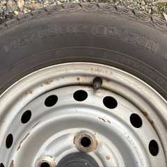 タイヤ付きホイール　4本セット　145/80R12の画像