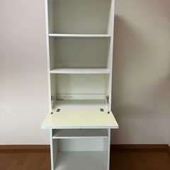 PC作業台つきカラーボックスの画像