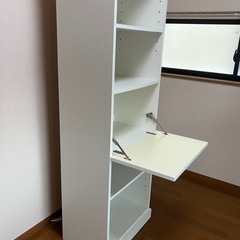 PC作業台つきカラーボックスの画像