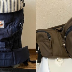 出産準備セット　ベビーバス　エルゴ抱っこ紐　哺乳瓶　ユニクロコンビ肌着　プティマインカバーオール他の画像