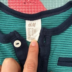 ひつじのショーン＆H&M ユニクロベビー肌着3枚セットの画像