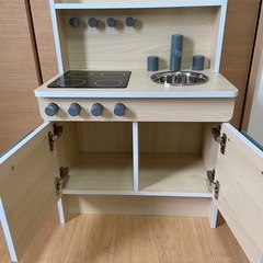 美品　おままごと　キッチン　ナチュラルの画像