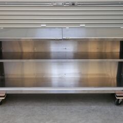 ≪zyt2556ジ≫ マルゼン ステンレス製 吊戸棚 幅150cm 奥行35cm 高さ60cm 壁掛け棚/吊り戸棚/食器棚/店舗/ガレージ/DIY/中古厨房機器/宮城県仙台市 71024-11の画像