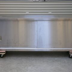 ≪zyt2556ジ≫ マルゼン ステンレス製 吊戸棚 幅150cm 奥行35cm 高さ60cm 壁掛け棚/吊り戸棚/食器棚/店舗/ガレージ/DIY/中古厨房機器/宮城県仙台市 71024-11の画像