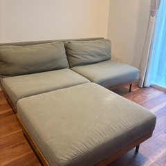 帆布　ソファー　の画像