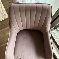 エルドラド デスクチェア ピンク(Francfranc)　幅530×奥行540×高さ800～875mmの画像