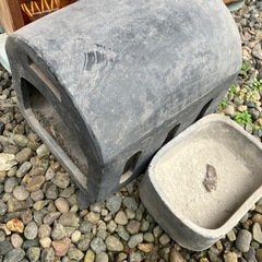 やぐら炬燵　こたつ　昭和レトロ　炭あんか　豆炭　古道具　古民具　猫火鉢　置き炬燵の画像