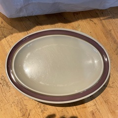 【引き取り限定】中古品　メラミン　長丸皿　10枚セットの画像