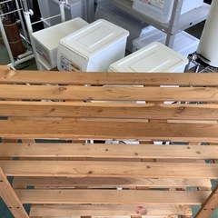 【リサイクルサービス八光】幅90cm　木製4段　スノコラックの画像