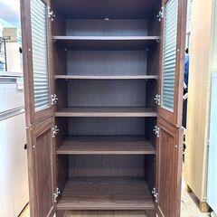 ♪ガラス扉が可愛い！コンパクトサイズのキャビネット♪の画像