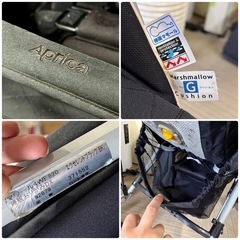 【お買い得‼️】アップリカ マワール4WF 820 睡眠おりがみDX エクセレント ベビーカー 折りたたみ ブラック♪の画像