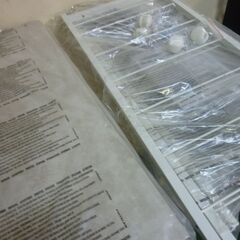 M2　未使用/新品　組立商品　オープンラック 5段ラック 幅80cm 頑丈設計 可動棚 キャスター付 スチール ラック ストーンホワイトの画像