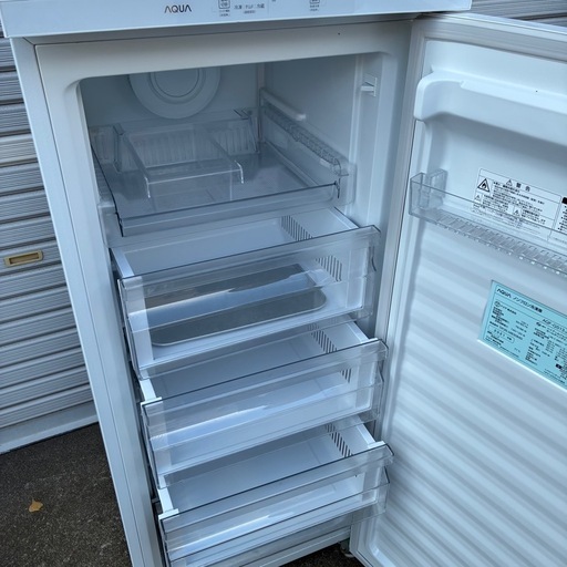 アクア　ノンフロン冷凍庫　2021年製　134L　AQF-GS13J (W)形