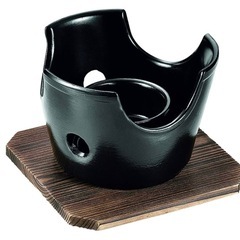 和ごころ懐石 陶器製丸型コンロ HB-5218(6個)の画像