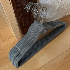 ベロア生地のハンガー20本の画像