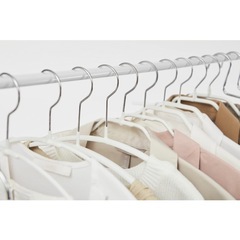 【美品】MAWA(マワ)ハンガー 10本セット ホワイト レディースの画像