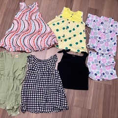 女の子　80〜90 春夏服　まとめ売り　13点 ワンピース トップス ボトムスの画像