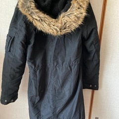 暖かいボア付きコート　女性用　美品の画像