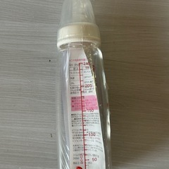 ピジョン スリムタイプ哺乳びん 耐熱ガラス (シリコーンゴム製乳首付) 240mlの画像