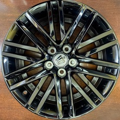 210系クラウンアスリート　ブラックスパッタリングホイール　4本　【屋内保管】の画像