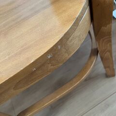 木製 ダイニングチェア ２脚セット カントリー家具 ウッド ナチュラル カフェ風 椅子 イスの画像