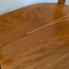 木製 ダイニングチェア ２脚セット カントリー家具 ウッド ナチュラル カフェ風 椅子 イスの画像