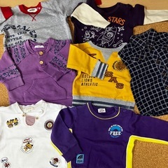 冬80㎝ベビー服まとめて23点トレーナーパンツ　ブルゾン　ロンパース　洗い替えにの画像