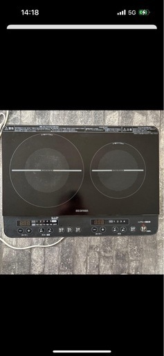 IRIS OHYAMA 卓上IH調理器 2口