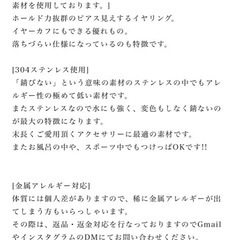 Creaイヤリング　金属アレルギー対応商品　新品未使用品の画像