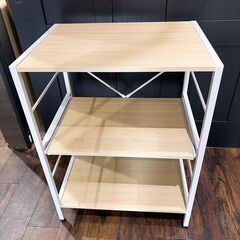 美品 キャスター付き ラック レンジ台 の画像