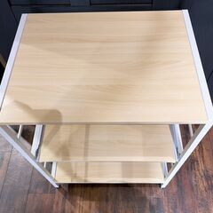 美品 キャスター付き ラック レンジ台 の画像