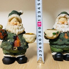 サンタクロース　キャンドル　置きもの　アンティーク　クリスマスの画像